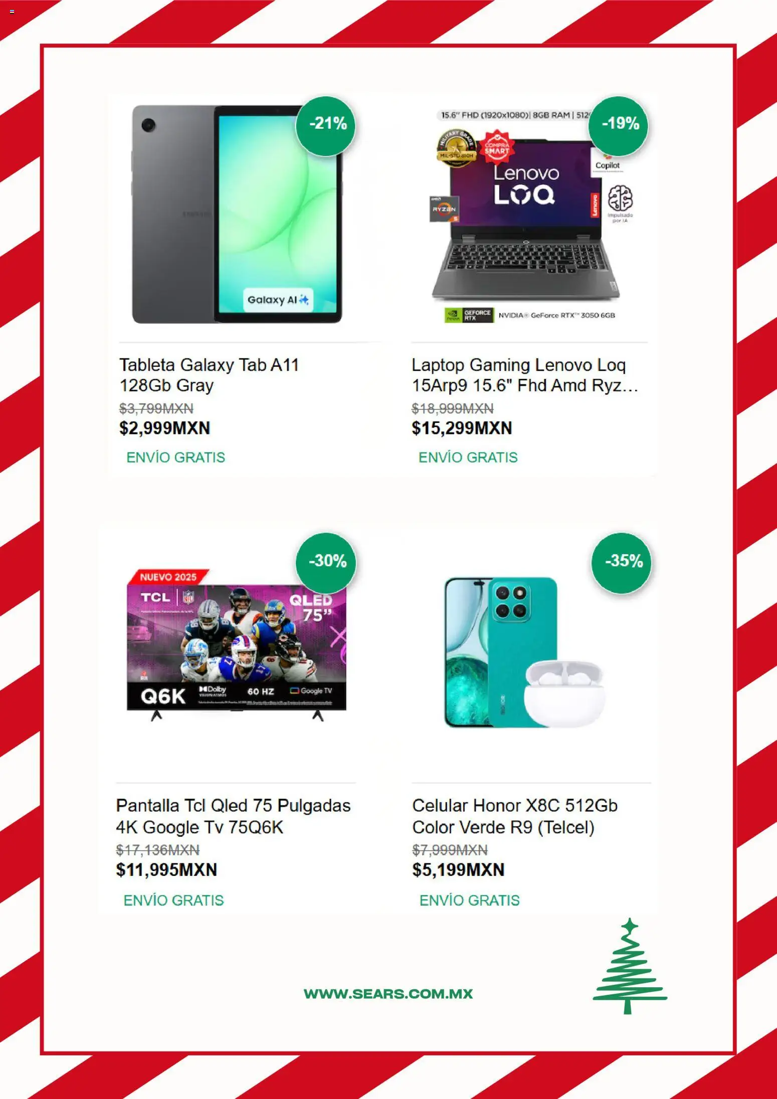 Nuevas ofertas de Sears válidas en toda la República Mexicana desde el 10.12.2025. ¡Encuentra las mejores ofertas en Sears catálogo! | Página: 6 | Productos: Tableta
