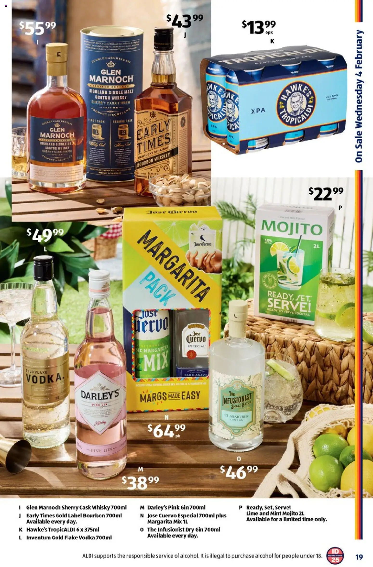 Aldi catalogue - valid from 04.02.2026 | Page: 19 | Products: Gin, Whiskey, Scotch, Lime