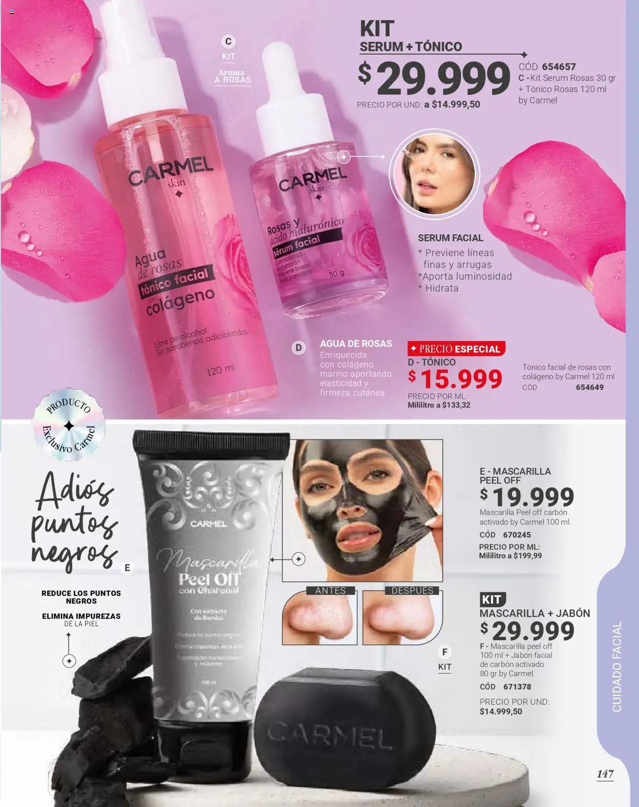 Carmel revista - valida desde el 01.09.2025 | Página: 150 | Productos: Agua, Serum, Mascarilla, Tintura