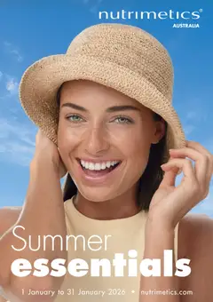 Preview of Nutrimetics Catalogue Summer essentials - valid from 01.01.2026