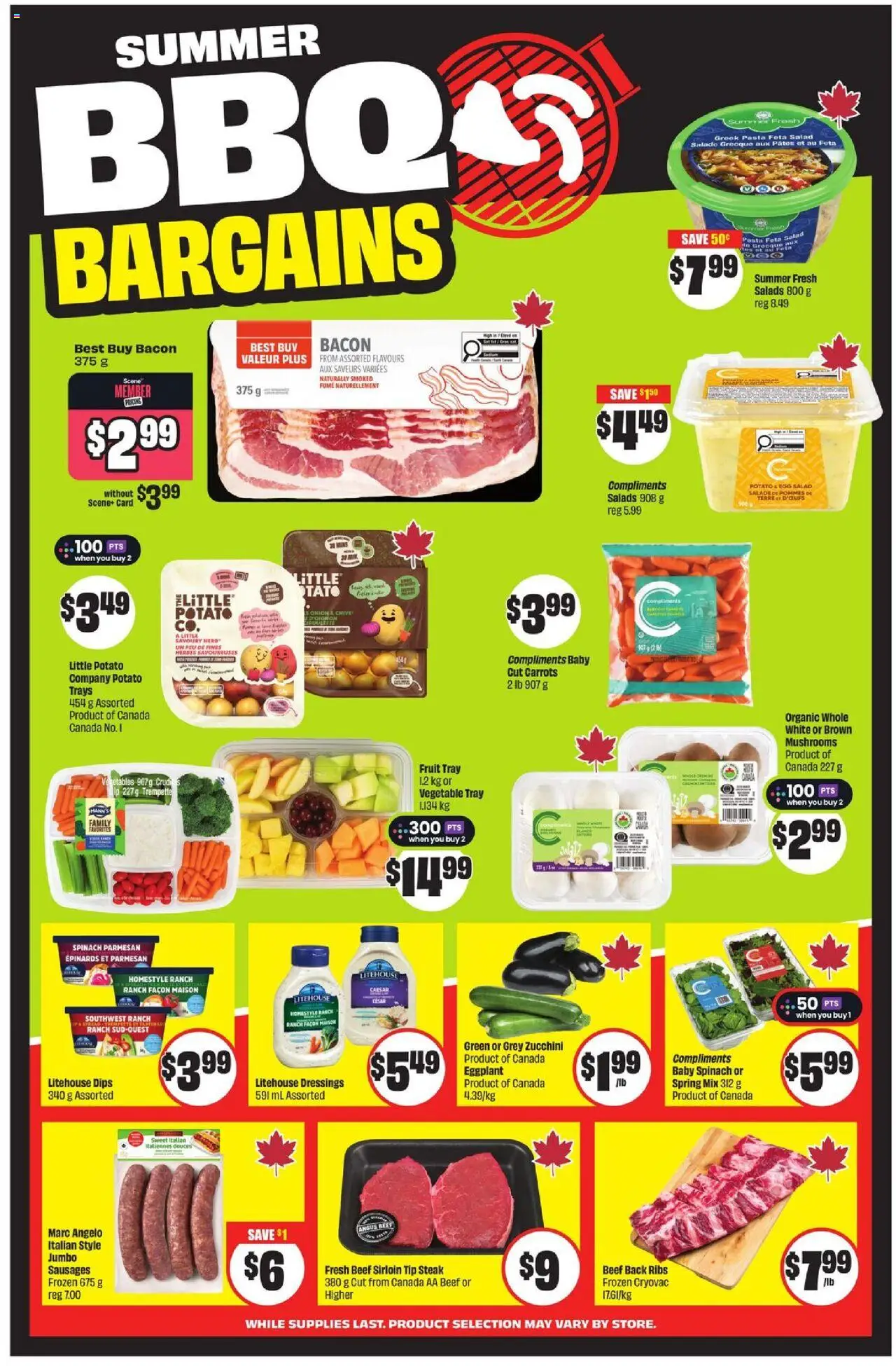 FreshCo flyer valid from 31.07.2025 | Page: 6 | Products: Beef, Pasta, Salad