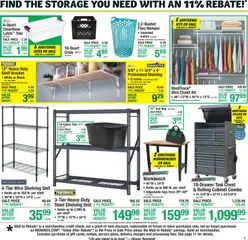 Preview of Menards weekly ads valid from 11.03.2026 | Page: 6 | Products: Shelf, Wire, Closet, Bag