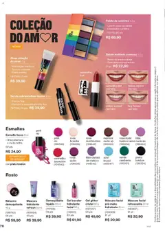Natura Folheto - válido de 28.07.2025 | Página: 76 | Produtos: Batom, Máscara facial, Revista, Demaquilante