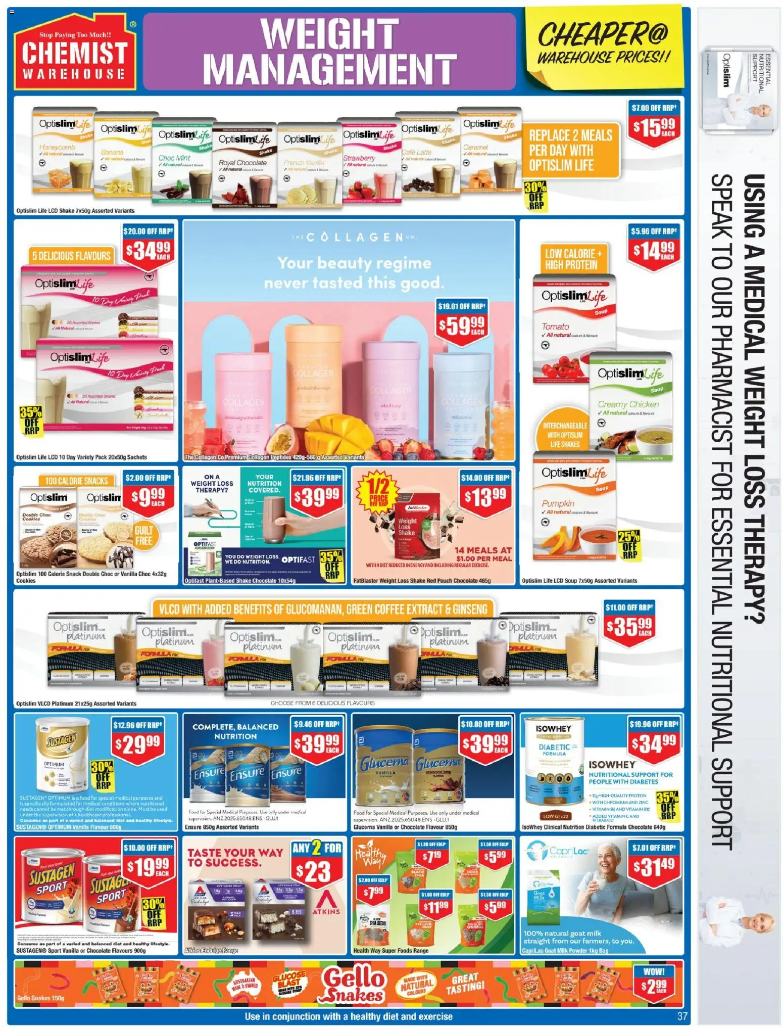 Chemist Warehouse catalogue - valid from 23.04.2026 | Page: 37 | Products: Bacon, Milk, Chocolate, Seeds