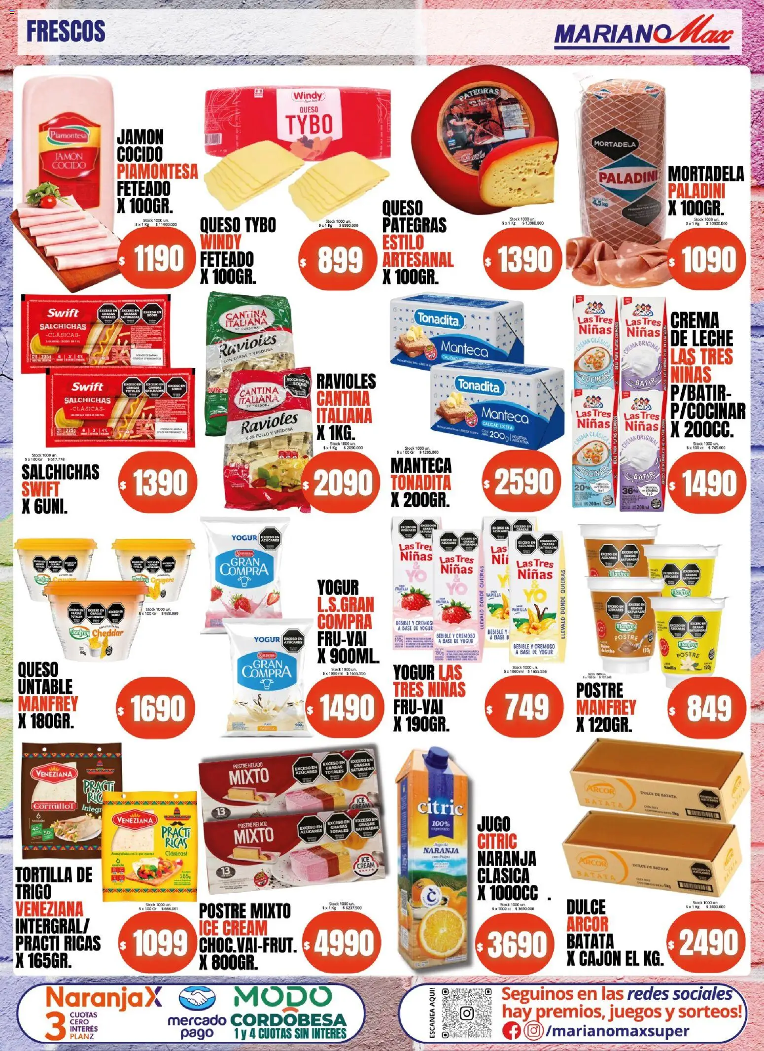 Mariano Max - Catálogo │ válido desde el 04.11.2025 | Página: 4 | Productos: Helado, Mortadela, Leche, Manteca