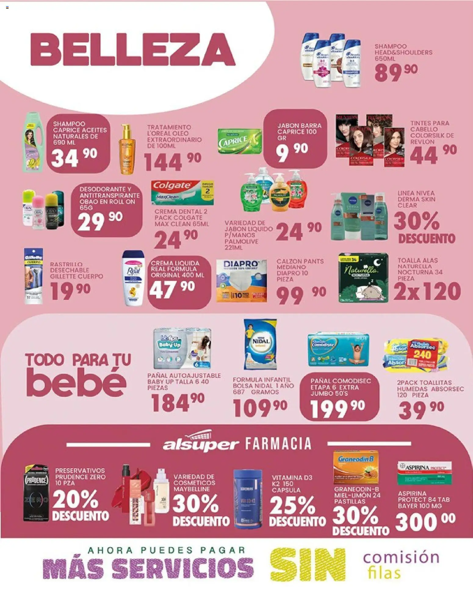 Nuevas ofertas de Alsuper válidas en toda la República Mexicana desde el 21.03.2026. ¡Encuentra las mejores ofertas en Alsuper folleto Casas Grandes! | Página: 4 | Productos: Desodorante, Crema, Rastrillo, Barra