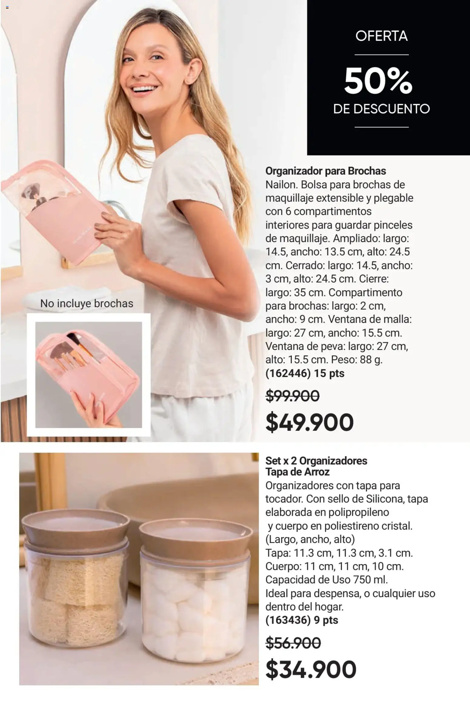 Avon revista - valida desde el 17.11.2025 | Página: 99 | Productos: Arroz, Bolsa, Maquillaje, Organizador