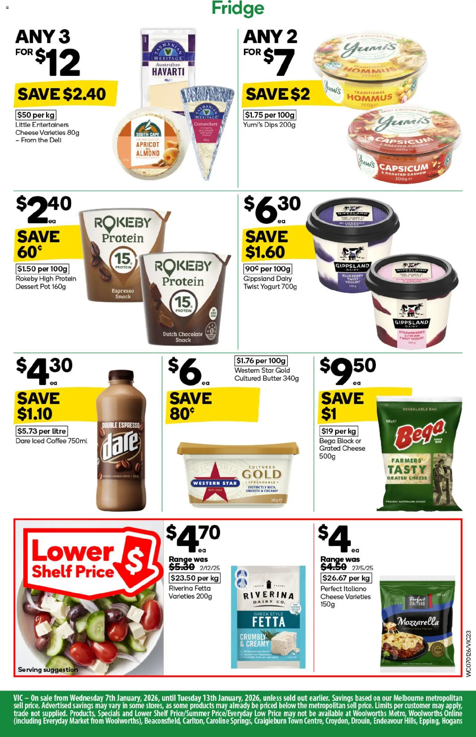 Woolworths catalogue - valid from 07.01.2026 | Page: 23 | Products: Pot, Cheese, Cream, Fridge