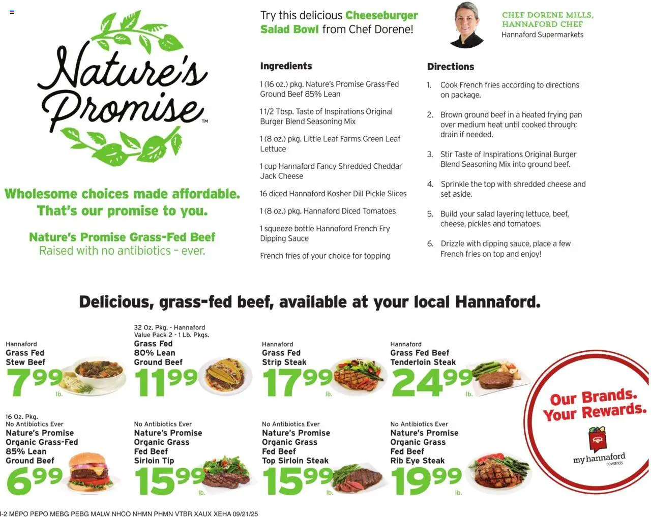 Hannaford Weekly Ad - valid from 21.09.2025 | Page: 10 | Products: Cheese, Salad, Sauce, Dill