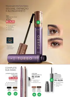 Eudora Folheto - válido de 16.07.2025 | Página: 34 | Produtos: Máscara para cílios, Delineador, Lápis, Lapiseira