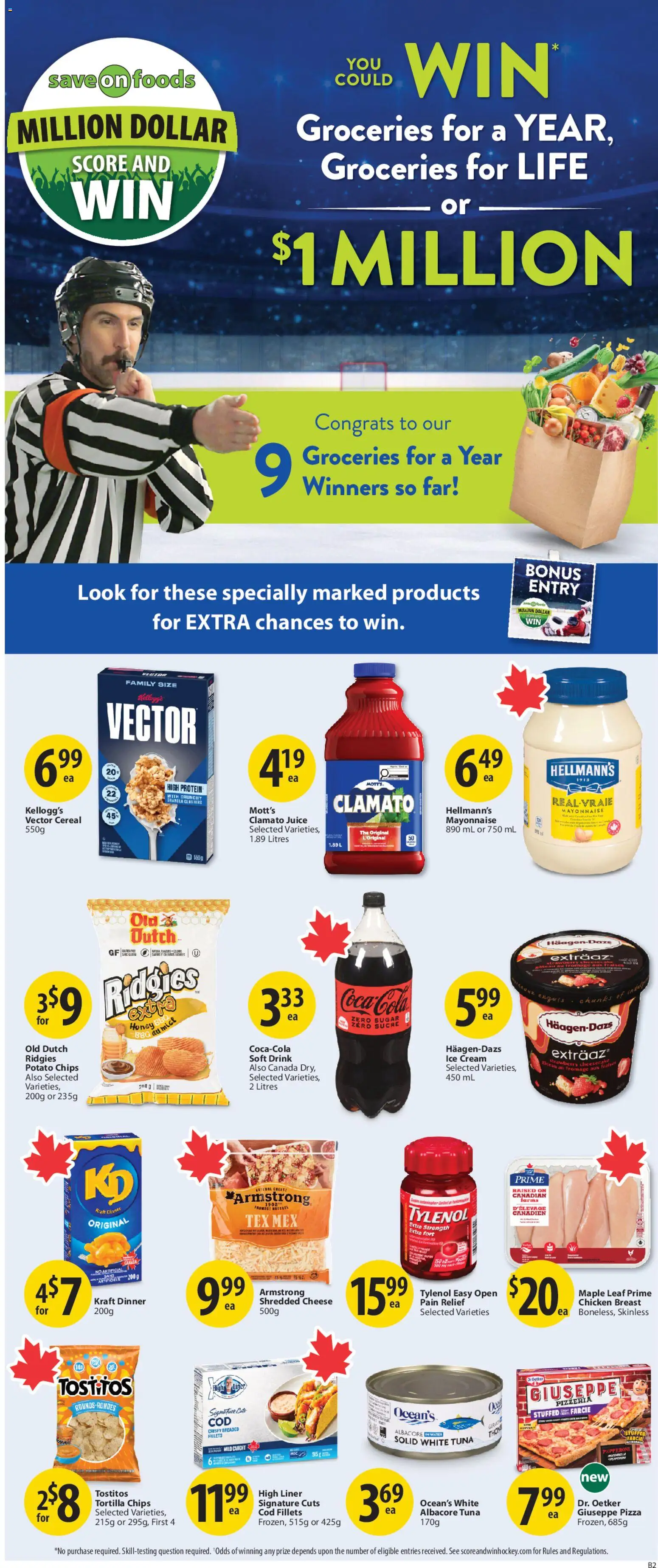Save on foods flyer valid from 12.03.2026 | Page: 31 | Products: Chips, Cream, Cheese, Juice