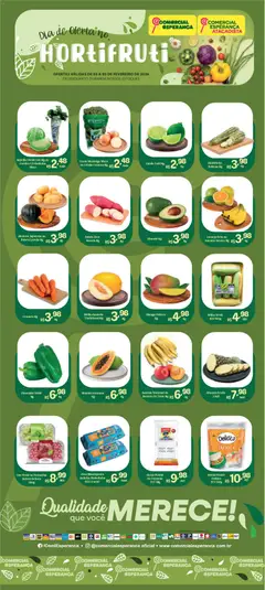 Comercial Esperança - Ofertas Hortifruti - Pré-Visualização do folheto da loja Comercial Esperança, válido de 03.02.2026