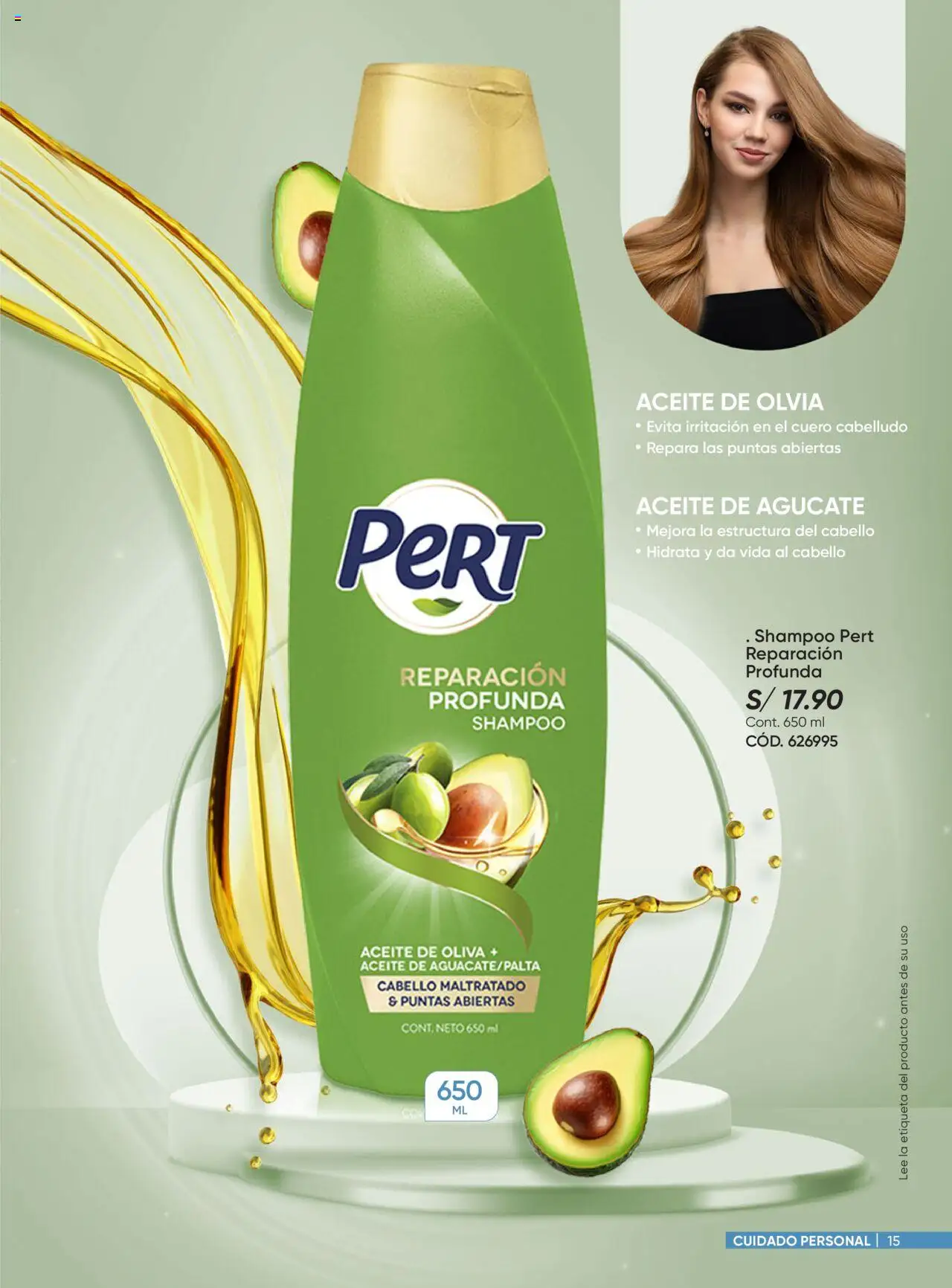 Catálogo Azzorti válido desde 18.08.2025 | Página: 15 | Productos: Shampoo, Aceite, Aceite de oliva