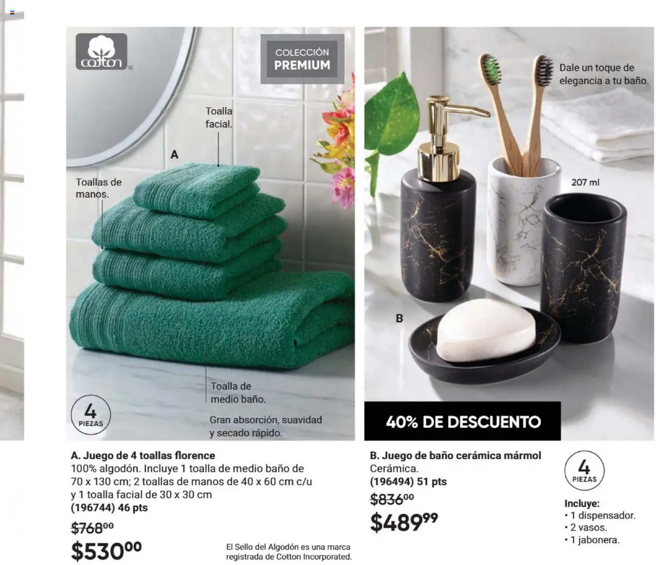 Nuevas ofertas de AVON válidas en toda la República Mexicana desde el 09.10.2025. ¡Encuentra las mejores ofertas en AVON - Casa & Estilo 16 2025! | Página: 95 | Productos: Toalla, Juego, Algodón, Baño