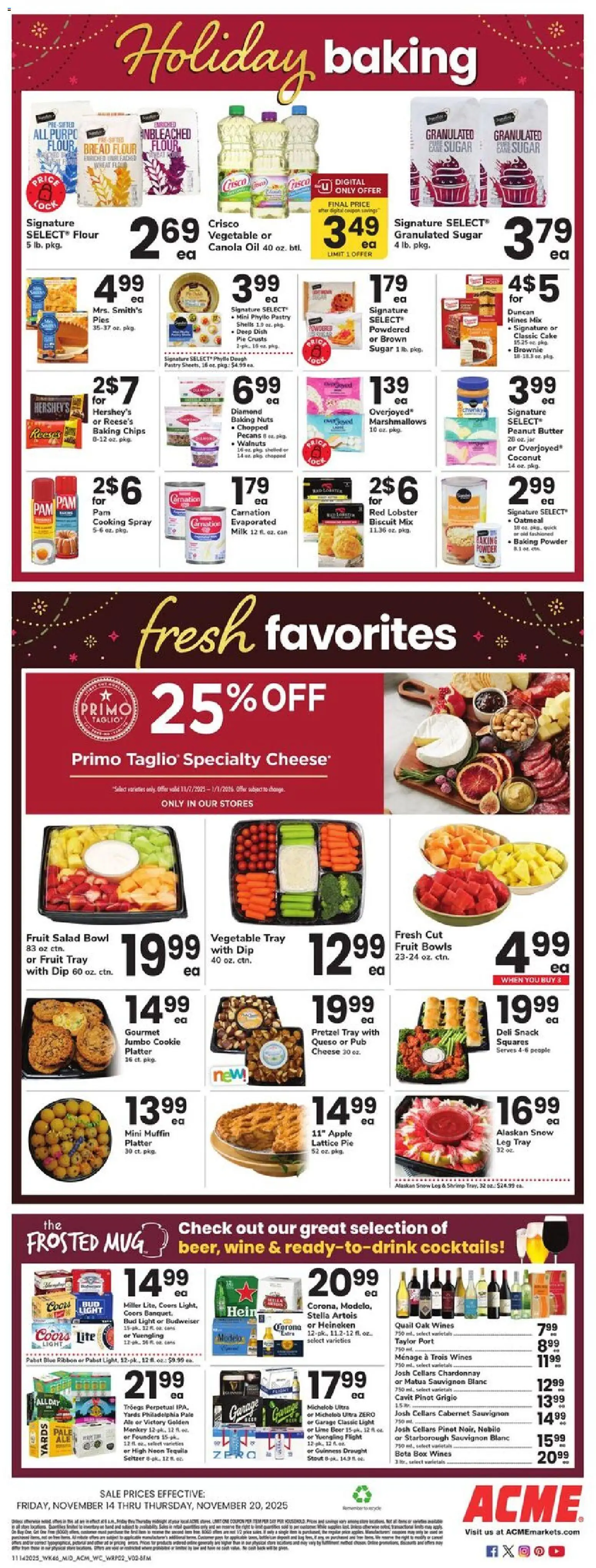 Acme Weekly Ad - PA - valid from 14.11.2025 | Page: 2 | Products: Butter, Wine, Salad, Muffin