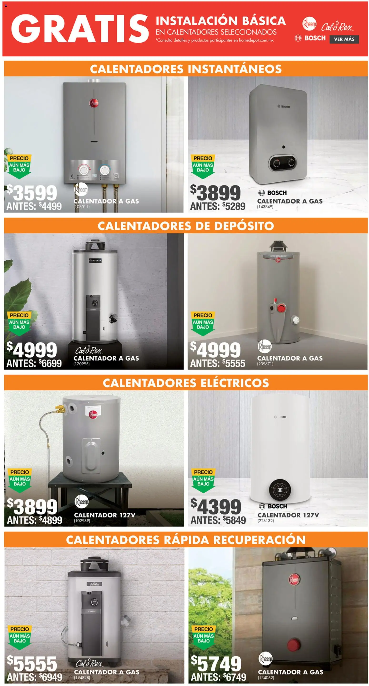 Nuevas ofertas de Home Depot válidas en toda la República Mexicana desde el 12.02.2026. ¡Encuentra las mejores ofertas en Home Depot catálogo! | Página: 9