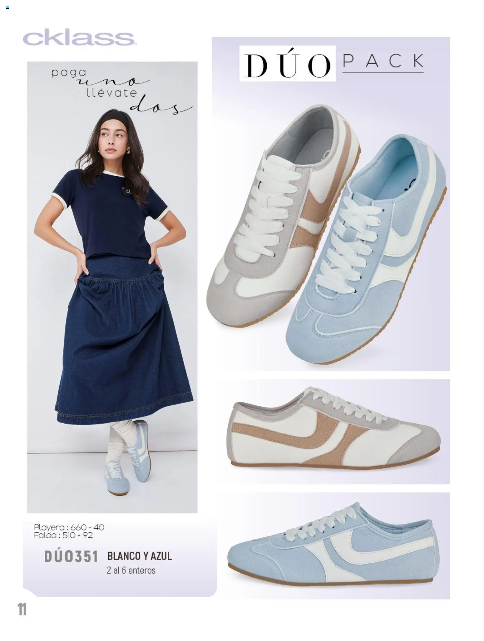 Nuevas ofertas de Cklass válidas en toda la República Mexicana desde el 02.01.2026. ¡Encuentra las mejores ofertas en Cklass catálogo Sportbrands! | Página: 299 | Productos: Playera, Falda