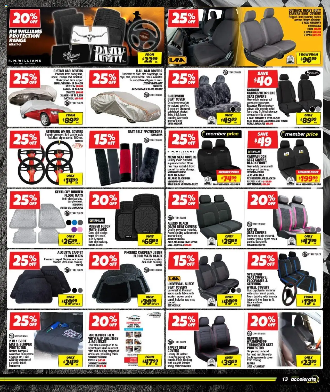 Autobarn catalogue - valid from 01.10.2025 | Page: 13 | Products: Carpet, Sheepskin, Water, Suit