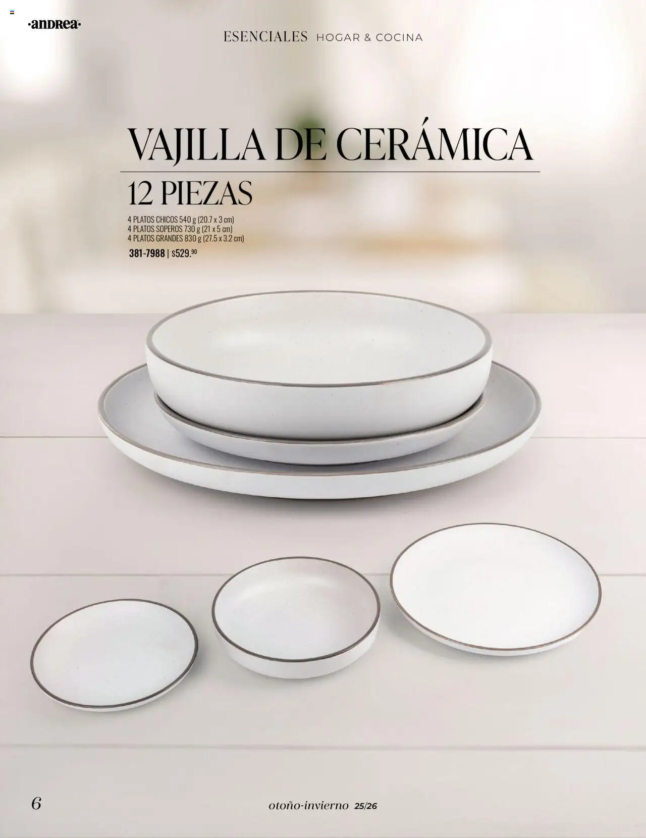 Nuevas ofertas de Andrea válidas en toda la República Mexicana desde el 24.08.2025. ¡Encuentra las mejores ofertas en Andrea - Catálogo - Tu Hogar este Otoño! | Página: 6 | Productos: Cocina