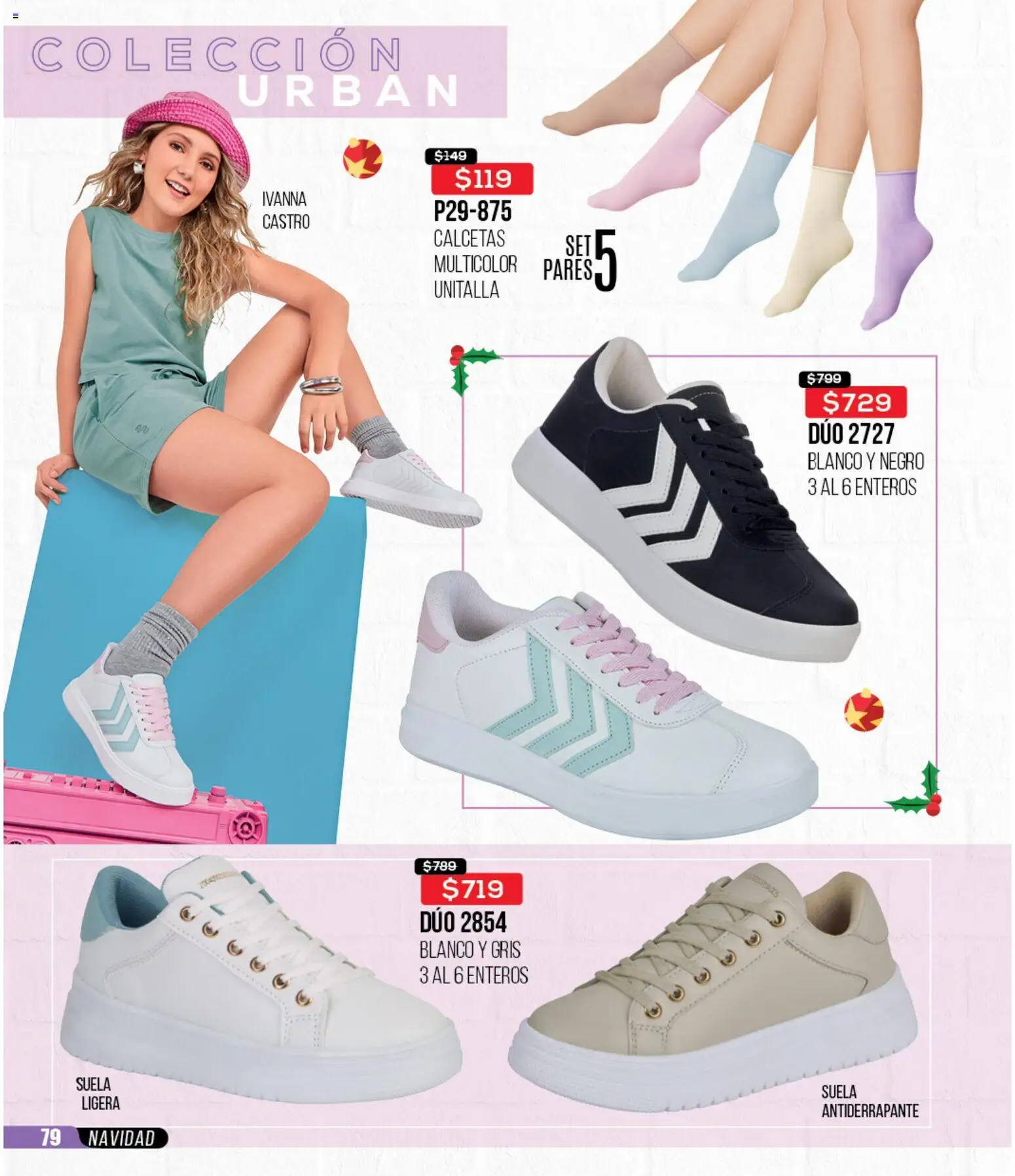 Nuevas ofertas de Cklass válidas en toda la República Mexicana desde el 30.11.2025. ¡Encuentra las mejores ofertas en Cklass catálogo Rebajas Navideñas Ropa! | Página: 337 | Productos: Calcetas