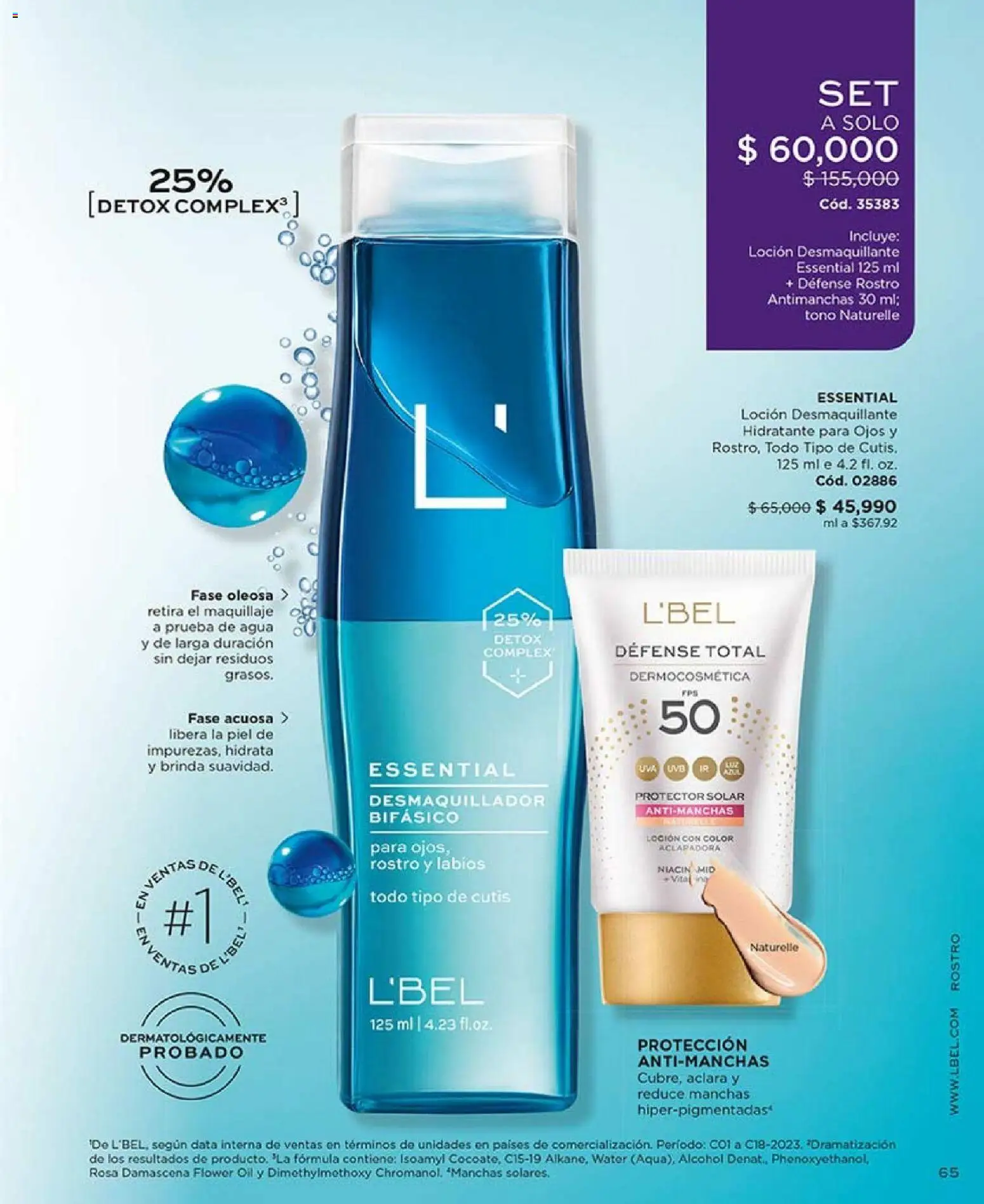 L'Bel revista - valida desde el 01.01.2026 | Página: 65 | Productos: Agua, Maquillaje, Protector solar, Tintura