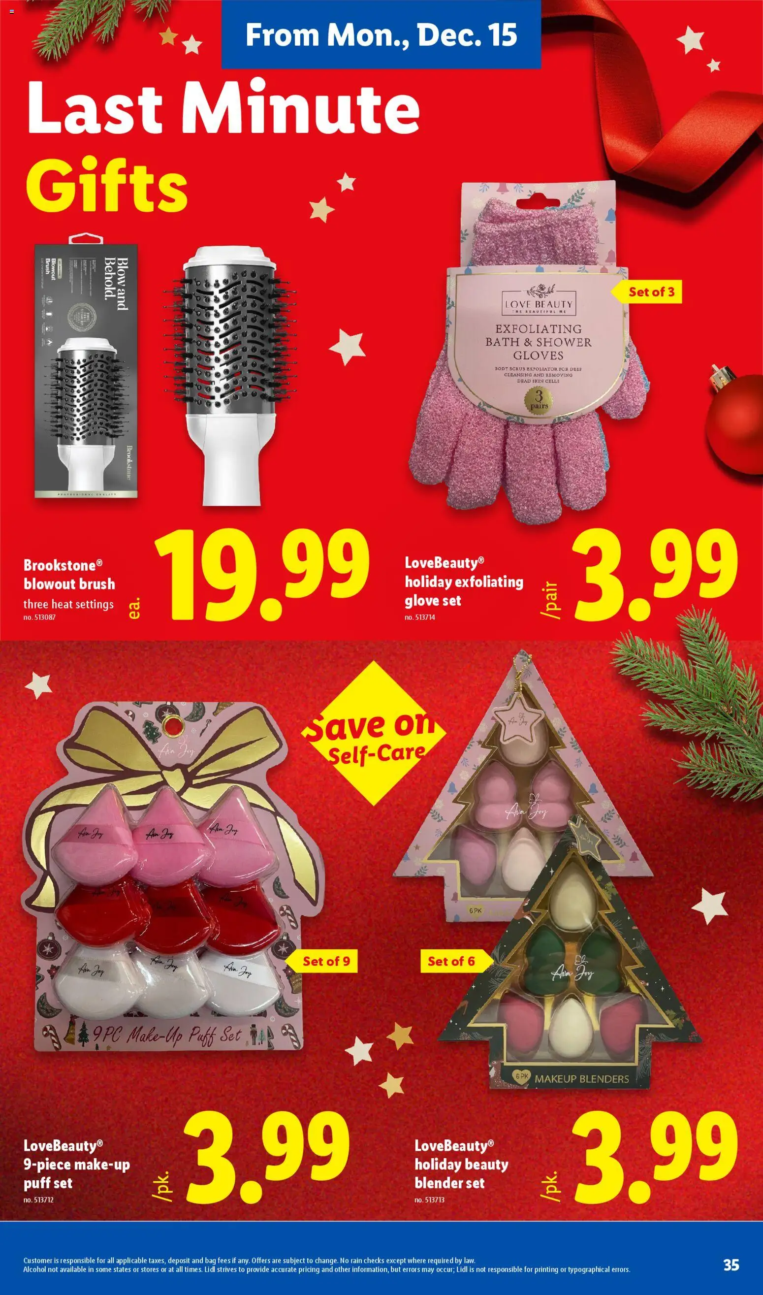 Lidl Weekly Ad - valid from 10.12.2025 | Page: 35 | Products: Bath, Blender, Gloves, Bag