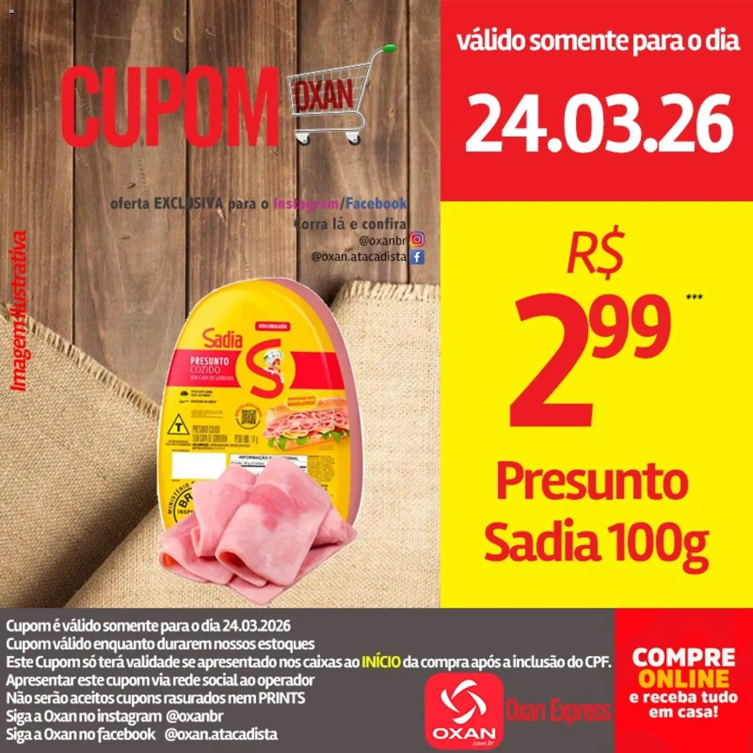 Oxan Atacadista Folheto - válido de 24.03.2026 | Página: 5 | Produtos: Presunto