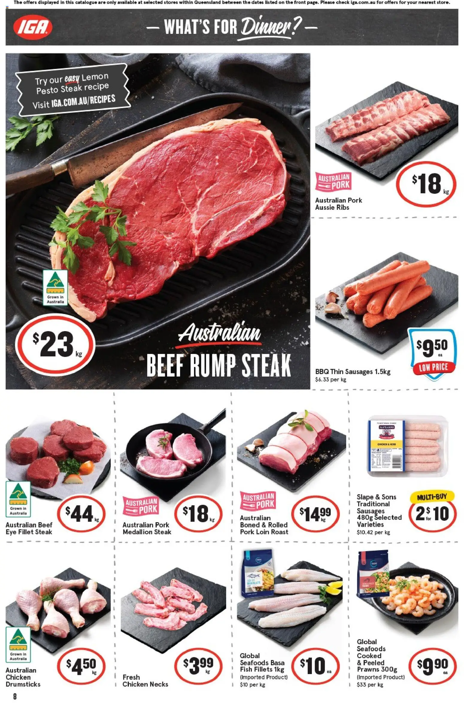 IGA catalogue - valid from 29.10.2025 | Page: 11 | Products: Chicken, Pork, Prawns, Lemon