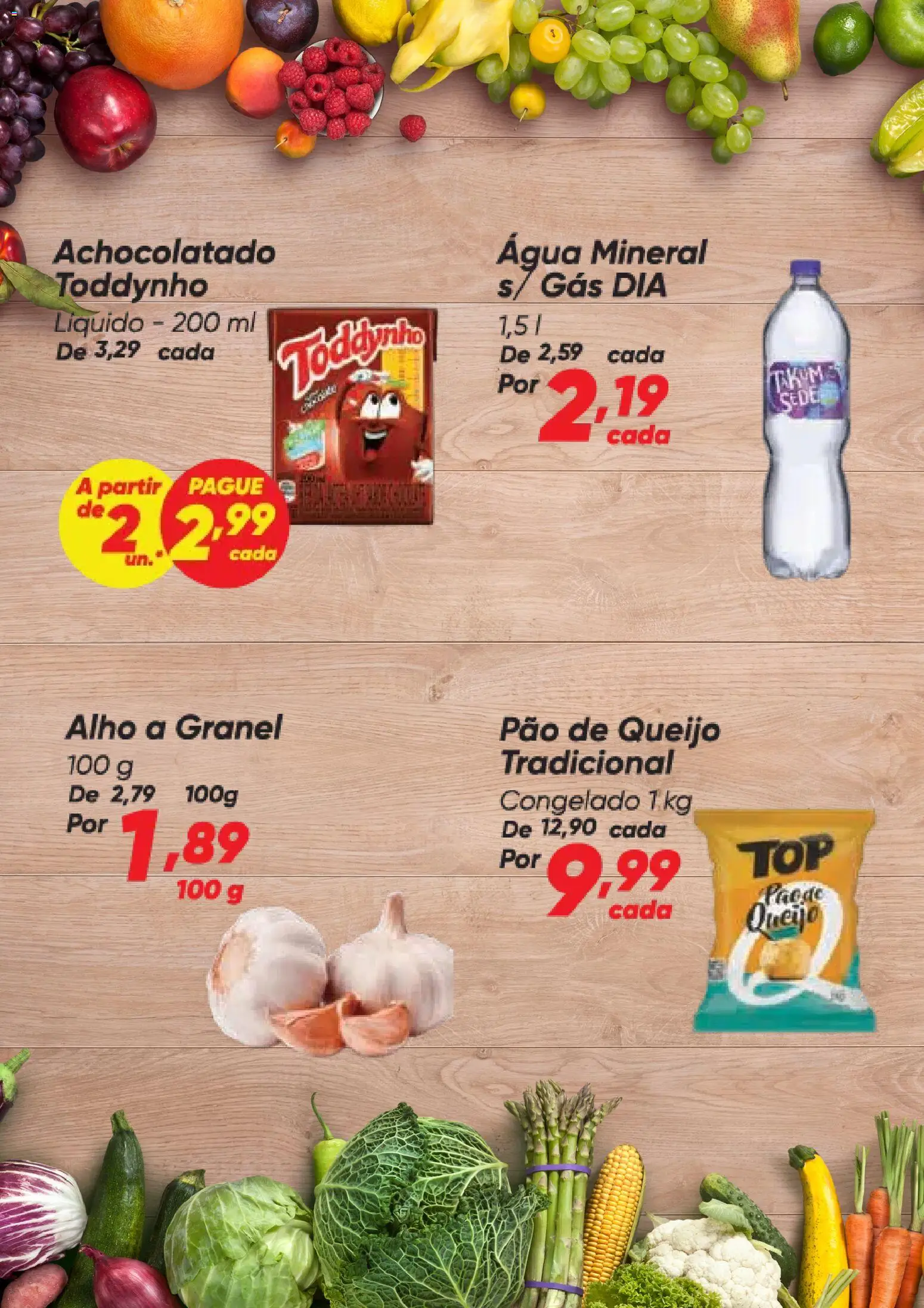 Dia Folheto - válido de 06.11.2025 | Página: 3 | Produtos: Alho, Pão, Água mineral, Pão de queijo