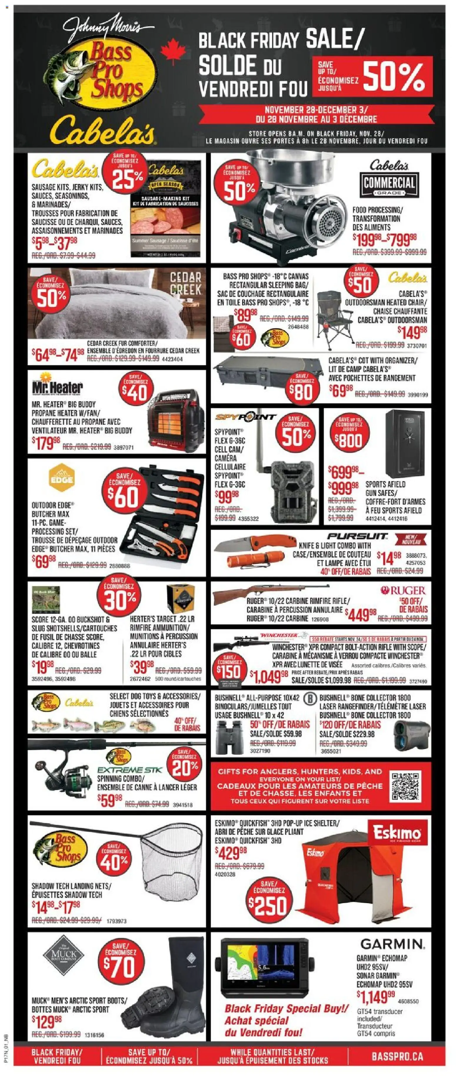 Cabelas flyer valid from 28.11.2025 | Page: 3 | Products: Camera, Game