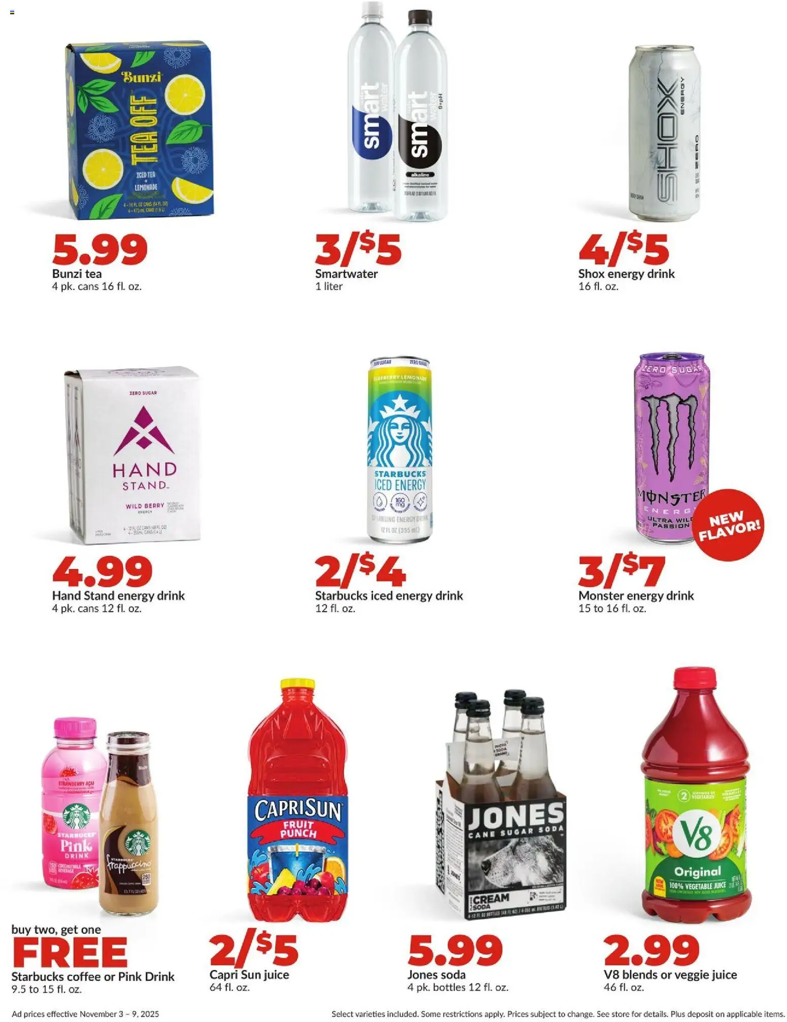 HyVee Weekly Ad - valid from 03.11.2025 | Page: 30 | Products: Coffee, Juice, Tea, Water