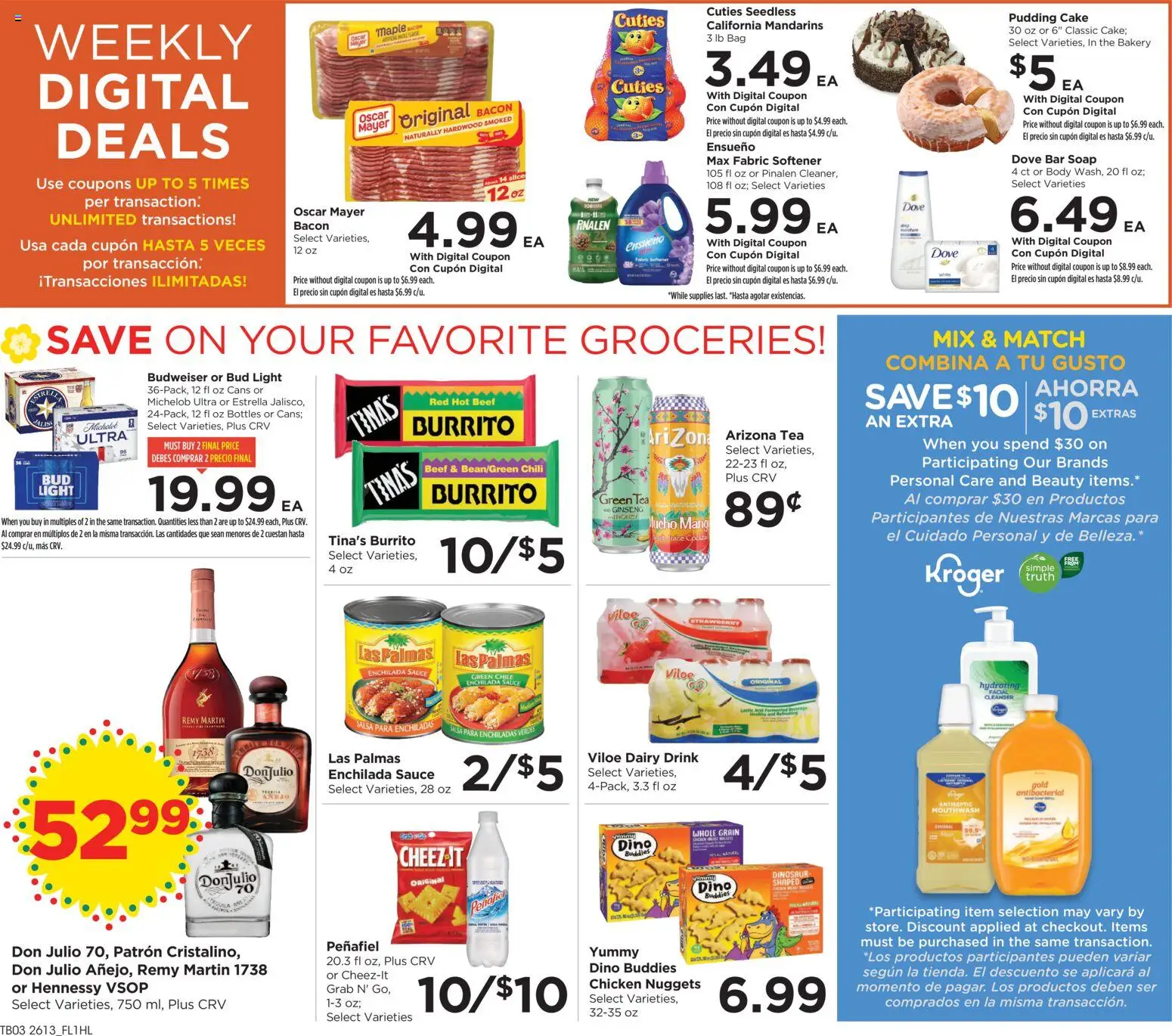 Food 4 Less Weekly Ad - valid from 29.04.2026 | Page: 5 | Products: Green Tea, Beef, Bar Soap, Sauce
