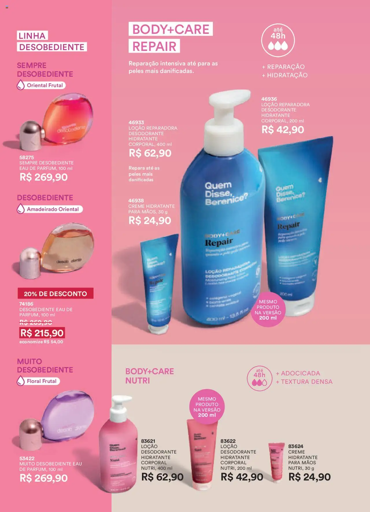 O Boticário Folheto - válido de 13.10.2025 | Página: 144 | Produtos: Desodorante, Creme
