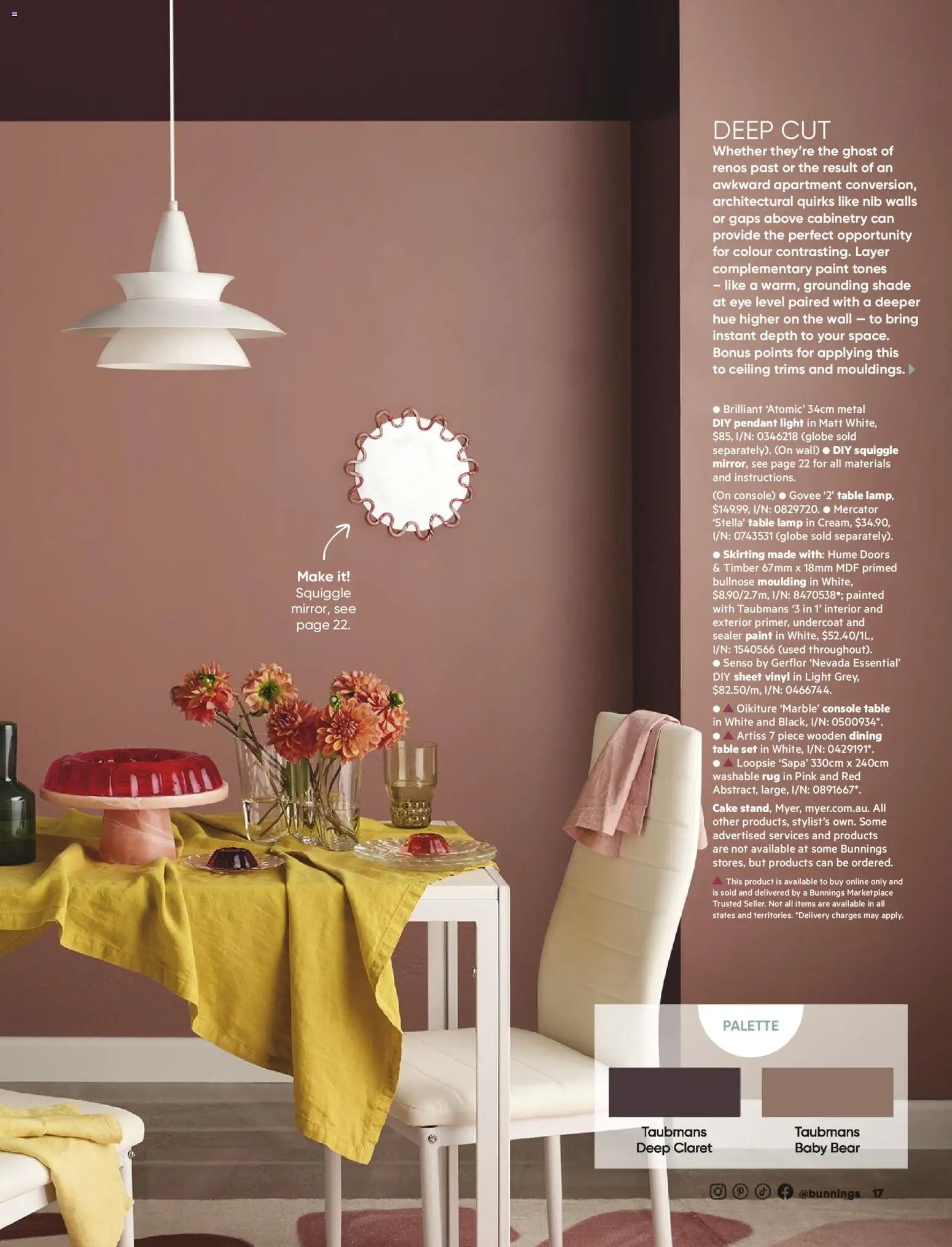 Bunnings Warehouse catalogue - valid from 01.03.2026 | Page: 17 | Products: Table, Lamp, Light, Pendant