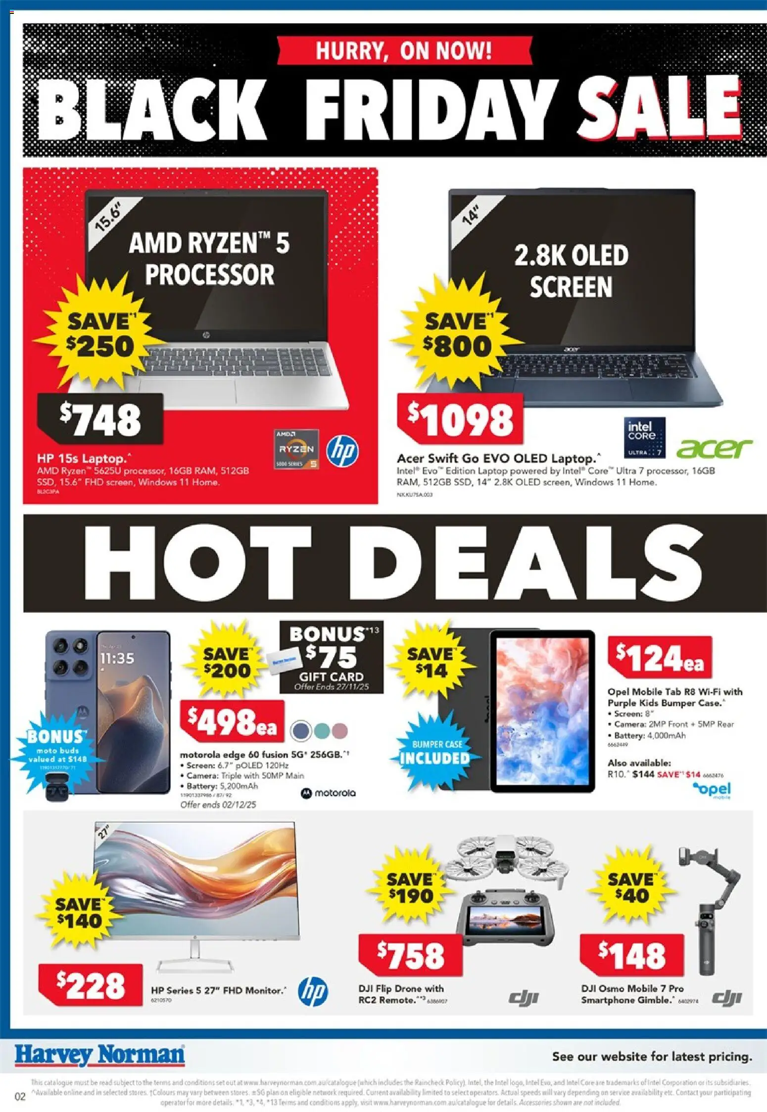 Harvey Norman catalogue - valid from 20.11.2025 | Page: 2 | Products: Battery, Accessories, Camera, Laptop