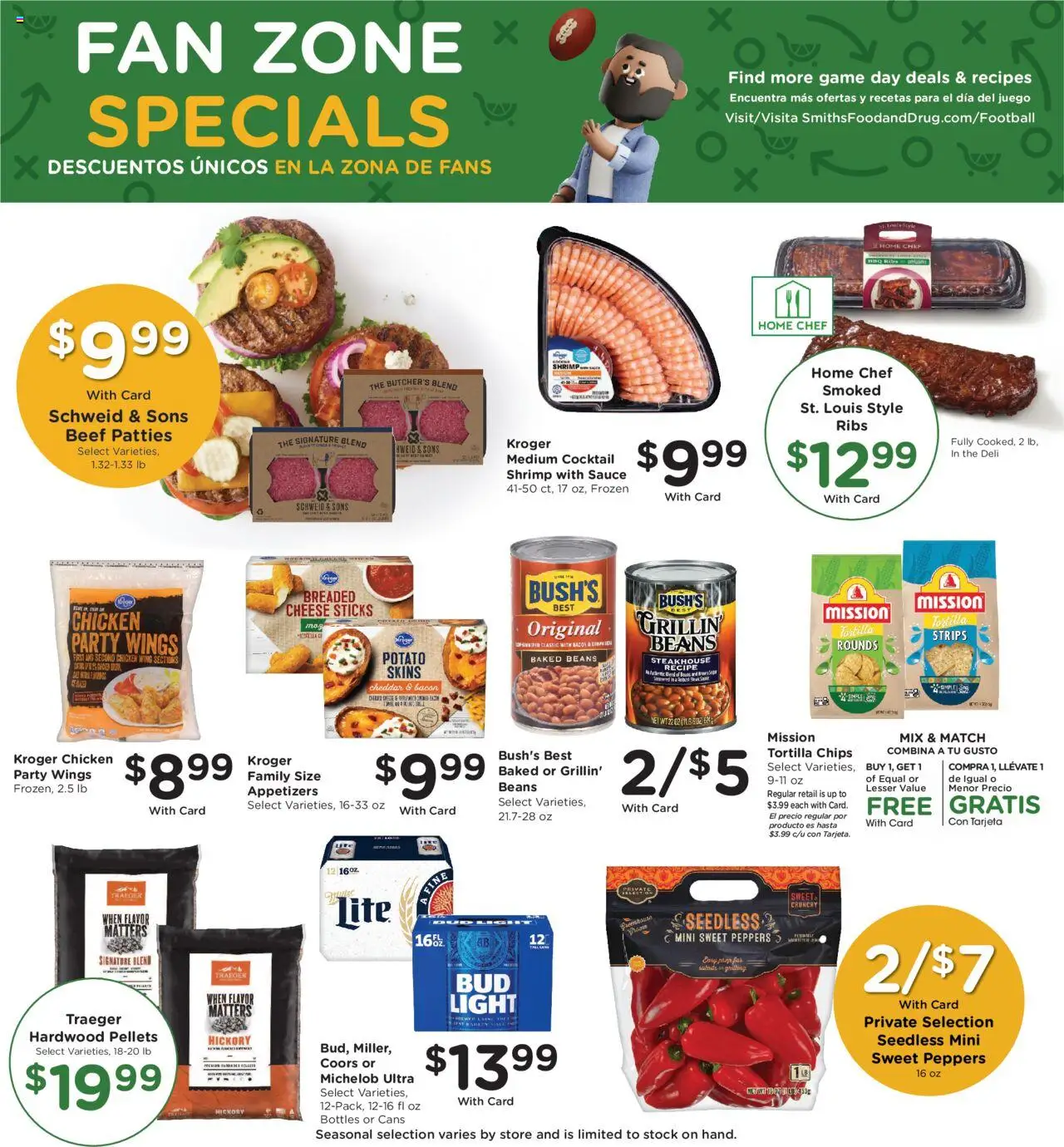 Smith's Weekly Ad - ID - valid from 22.10.2025 | Page: 11 | Products: Peppers, Sauce, Game, Fan