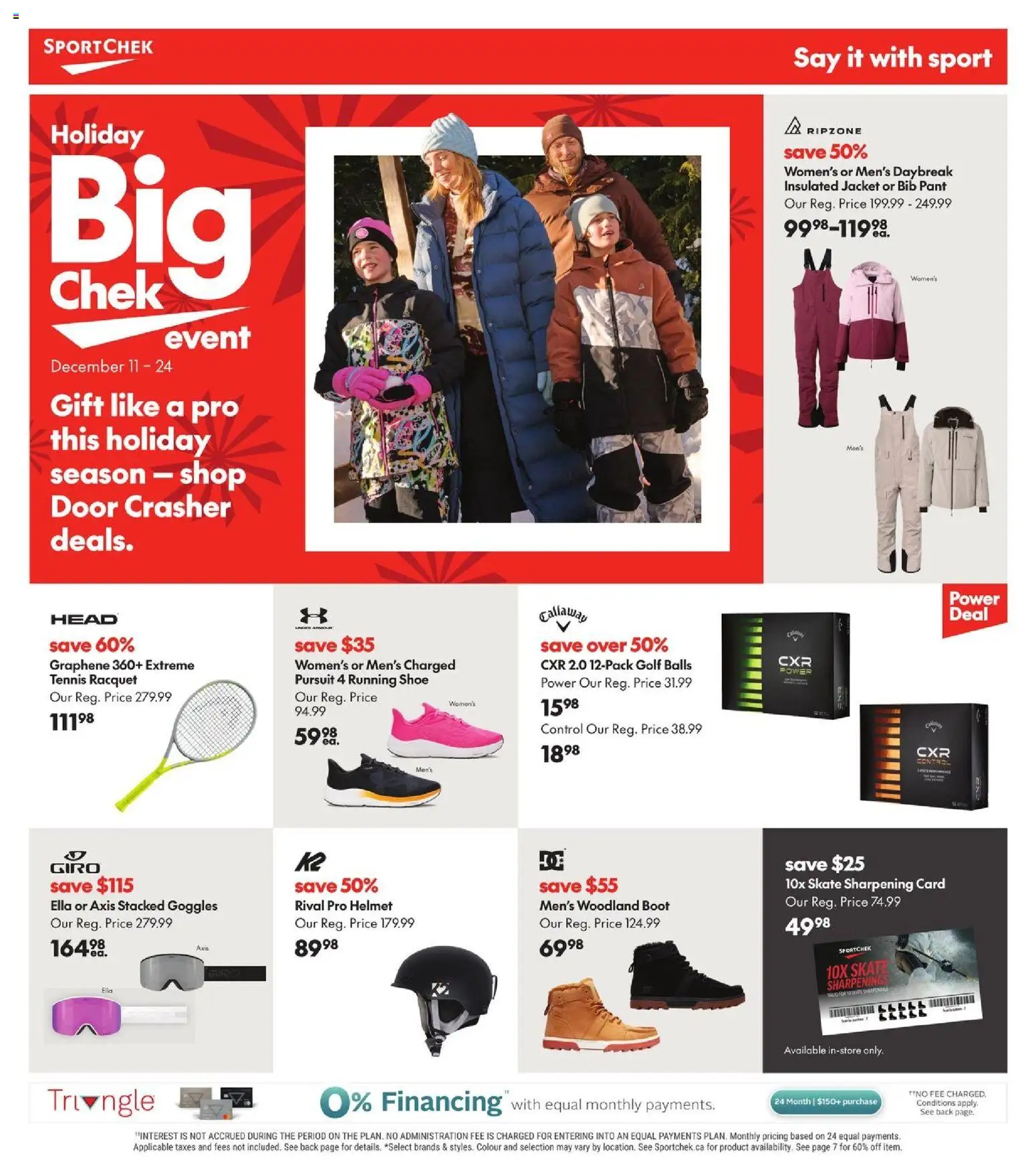 Sport Chek flyer valid from 11.12.2025 | Page: 1 | Products: Jacket