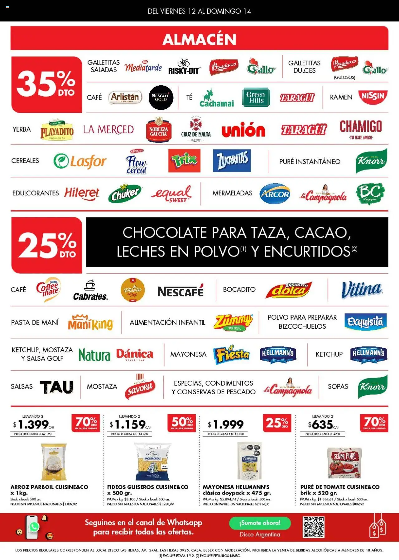 Disco - Ofertas | Córdoba │ válido desde el 12.09.2025 | Página: 3 | Productos: Pescado, Yerba, Mayonesa, Planta