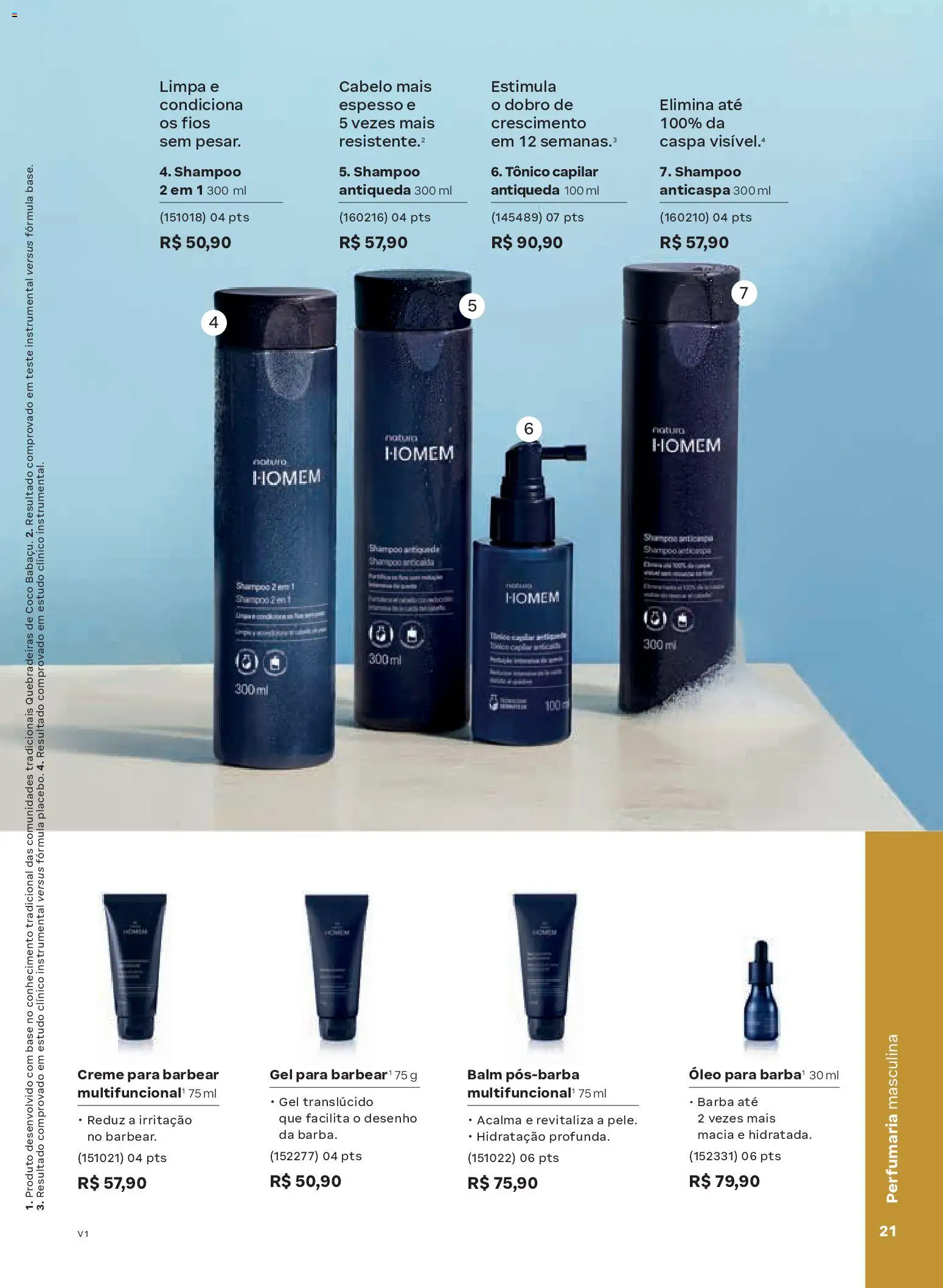 Natura Folheto - válido de 26.12.2025 | Página: 21 | Produtos: Shampoo, Óleo, Base, Creme