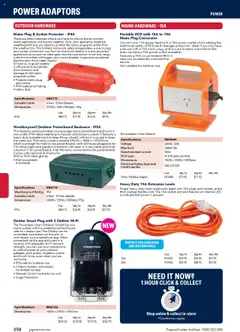 Jaycar catalogue - valid from 09.07.2025 | Page: 358 | Products: Socket, Water, Cable, Portable