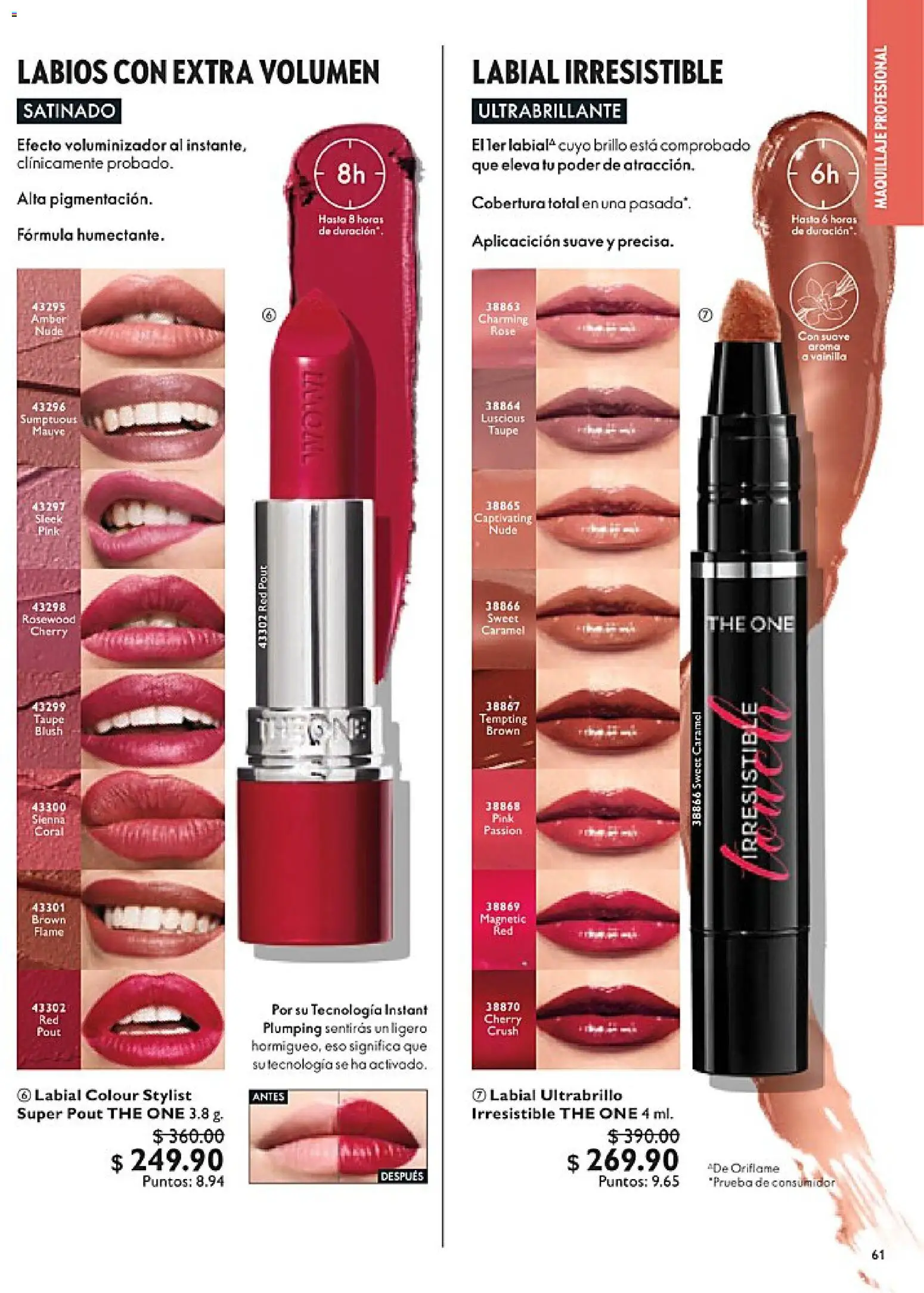 Nuevas ofertas de Oriflame válidas en toda la República Mexicana desde el 24.01.2026. ¡Encuentra las mejores ofertas en Oriflame campaña 2 2026! | Página: 61 | Productos: Brillo, Maquillaje