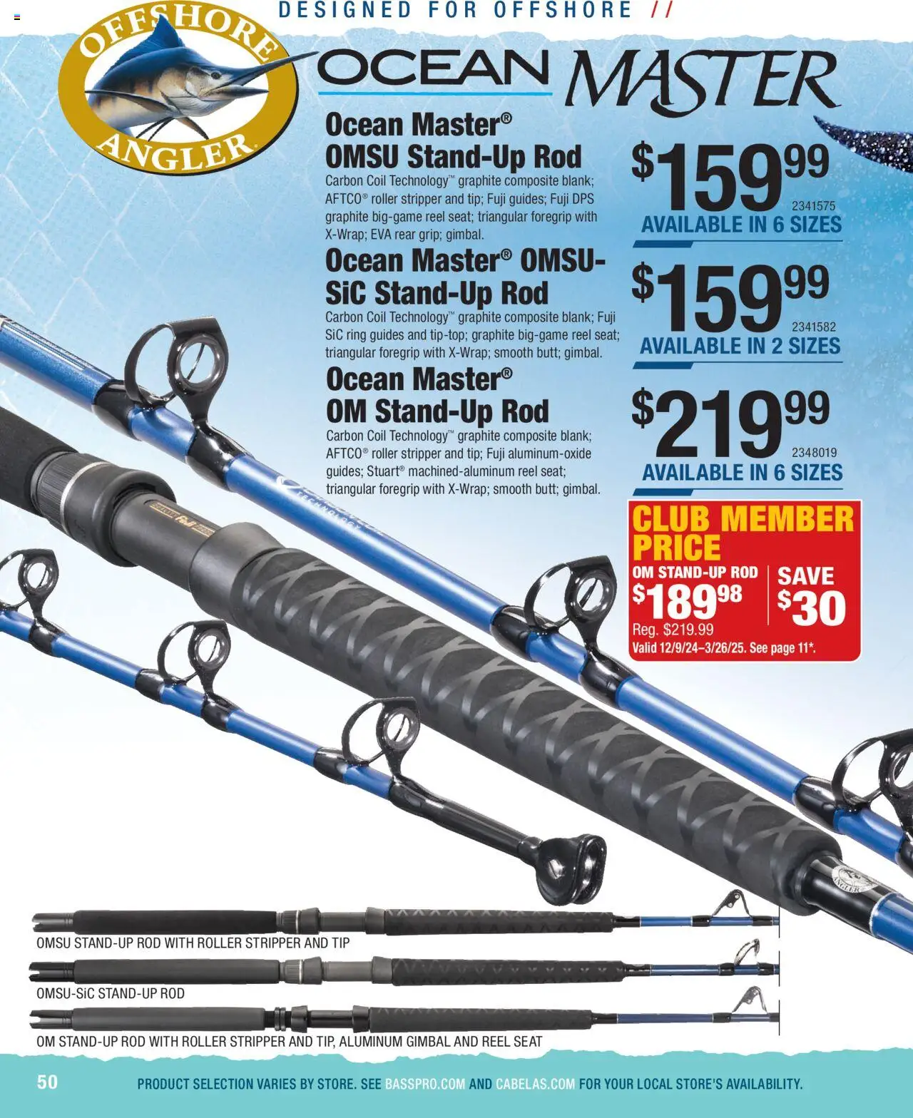 Cabela's Saltwater Specialist 25 - valid from 01.01.2025 | Page: 50 | Products: Ring, Rod