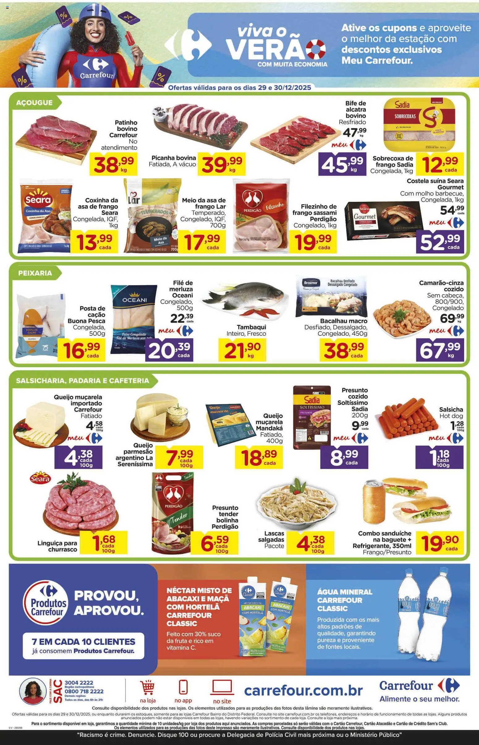 Carrefour Bairro Folheto - válido de 29.12.2025 | Página: 2 | Produtos: Salsicha, Picanha, Presunto, Sanduíche