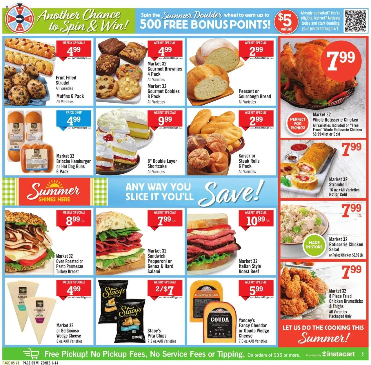 Price Chopper Weekly Ad - valid from 03.08.2025 | Page: 5 | Products: Salami, Chips, Salad, Oven