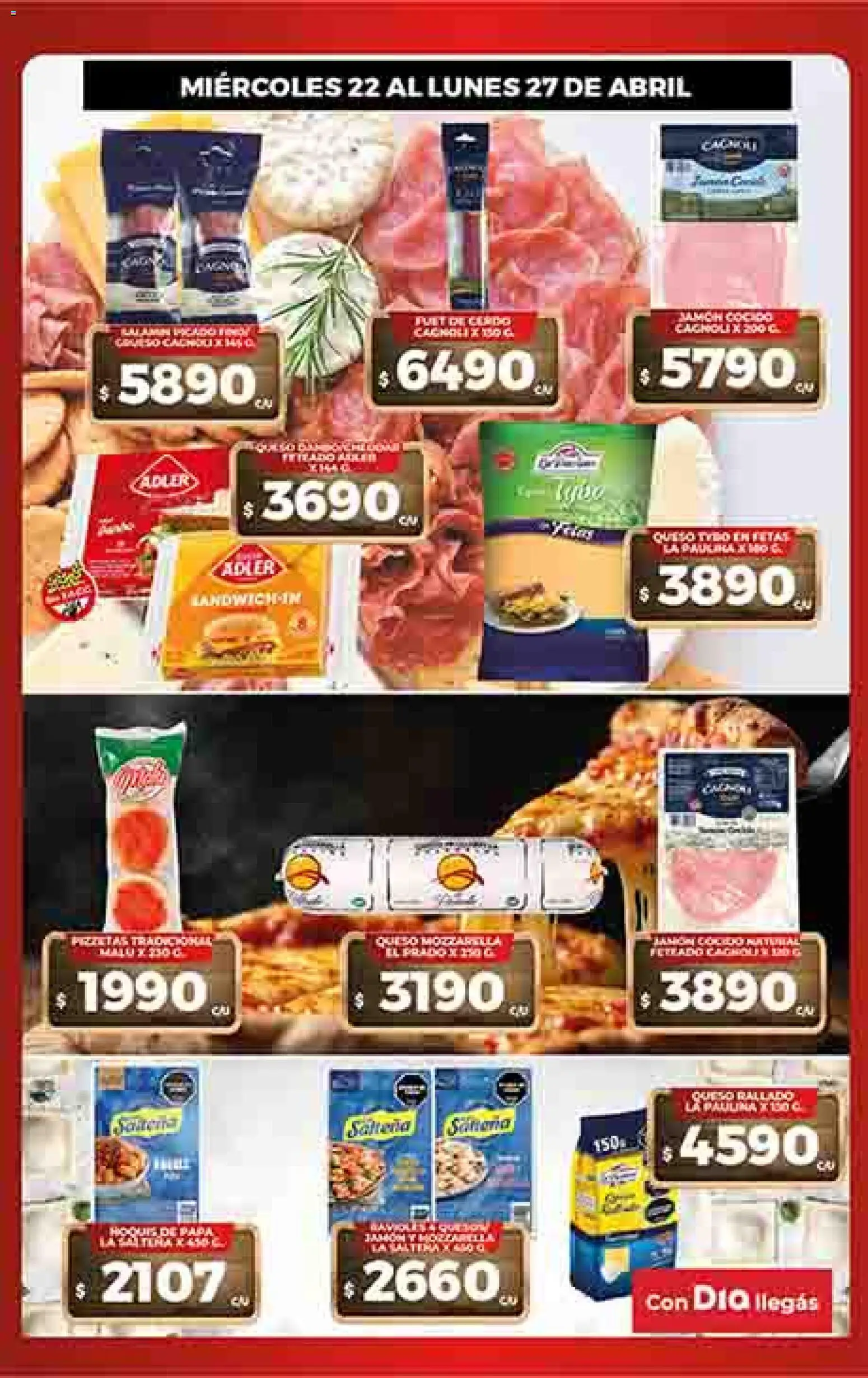 Supermercado DIA Ofertas │ válido desde el 22.04.2026 | Página: 8 | Productos: Papa, Jamón