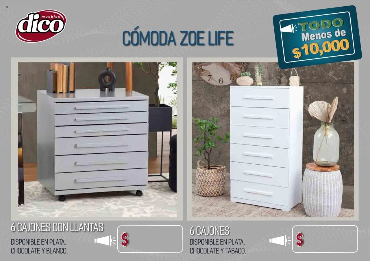Nuevas ofertas de Muebles Dico válidas en toda la República Mexicana desde el 25.09.2025. ¡Encuentra las mejores ofertas en Muebles Dico - Catálogo TODO menos de 10000! | Página: 24 | Productos: Chocolate