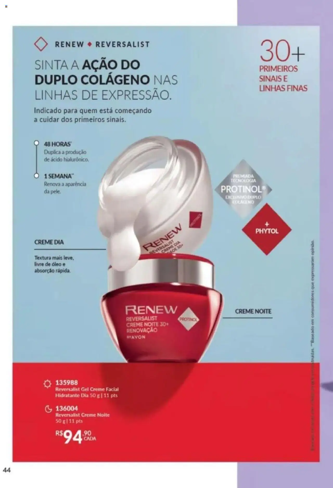 Avon Folheto - válido de 26.09.2025 | Página: 44 | Produtos: Colágeno, Óleo, Creme