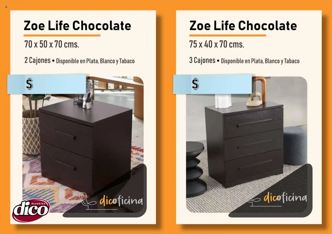 Nuevas ofertas de Muebles Dico válidas en toda la República Mexicana desde el 25.09.2025. ¡Encuentra las mejores ofertas en Muebles Dico -  Catálogo Oficina! | Página: 25 | Productos: Chocolate