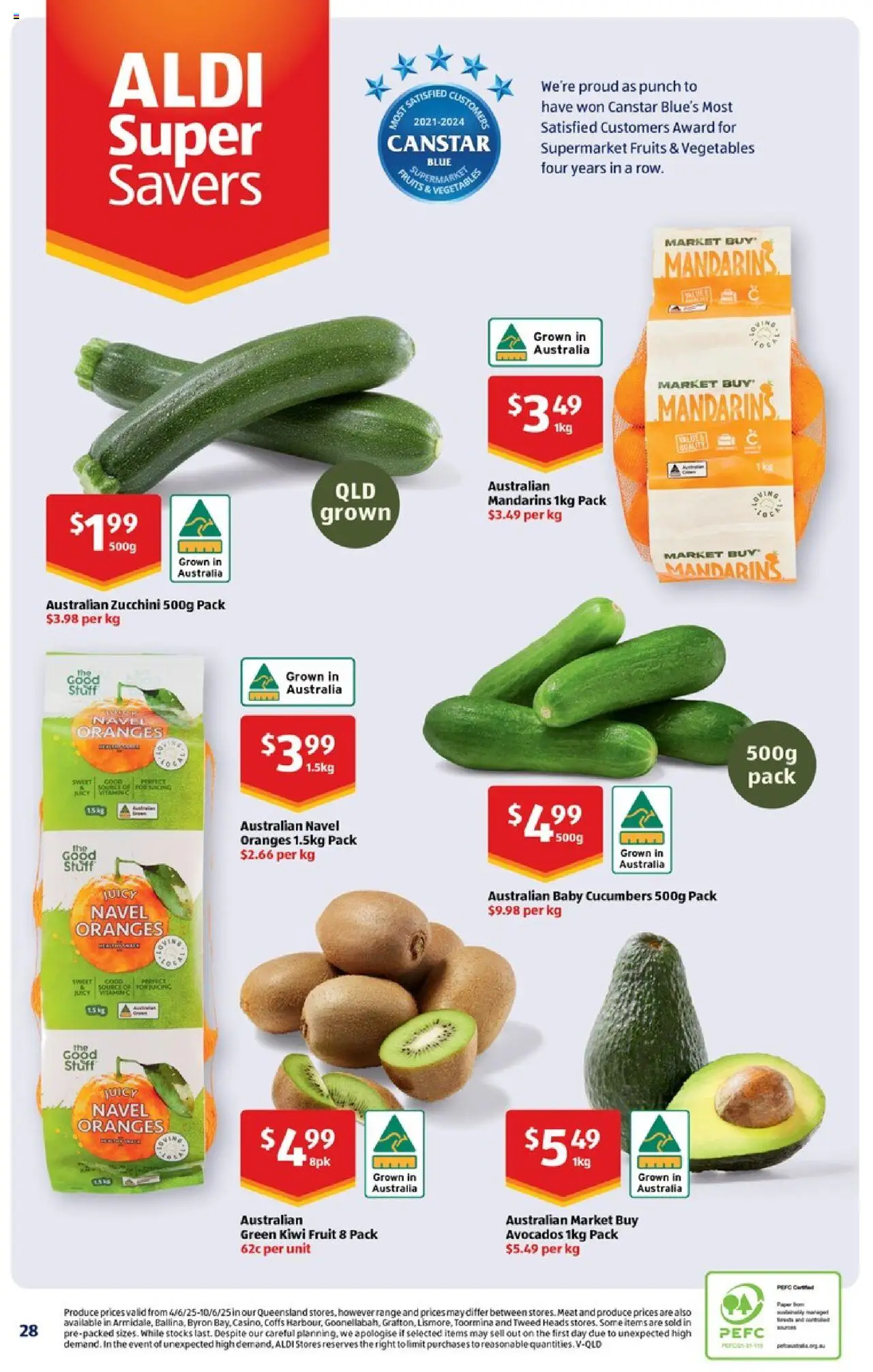 Aldi catalogue - valid from 11.06.2025 | Page: 31 | Products: Oranges, Mandarins, Zucchini, Vitamin