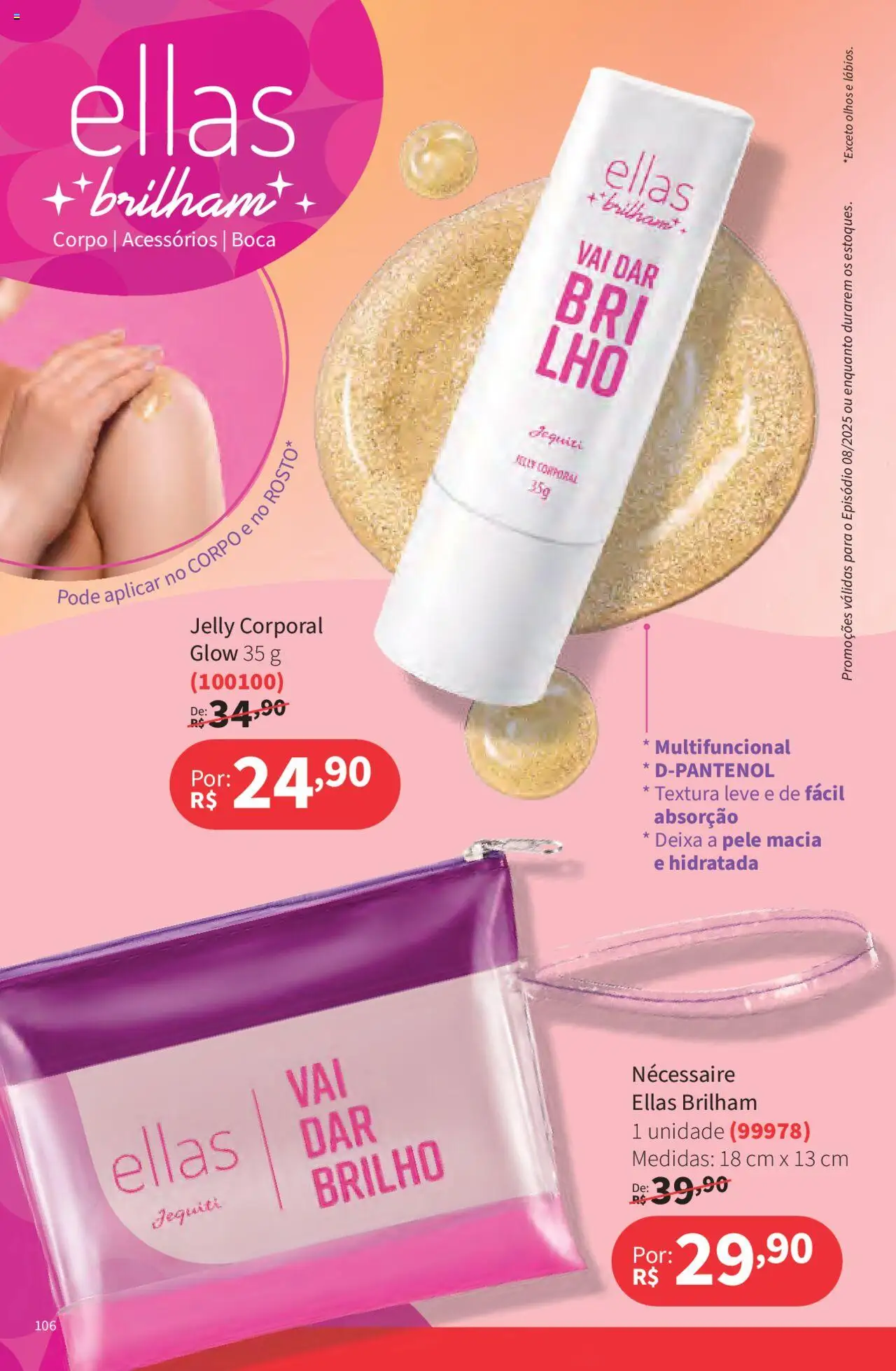Jequiti Folheto - válido de 02.06.2025 | Página: 106 | Produtos: Multifuncional, Necessaire